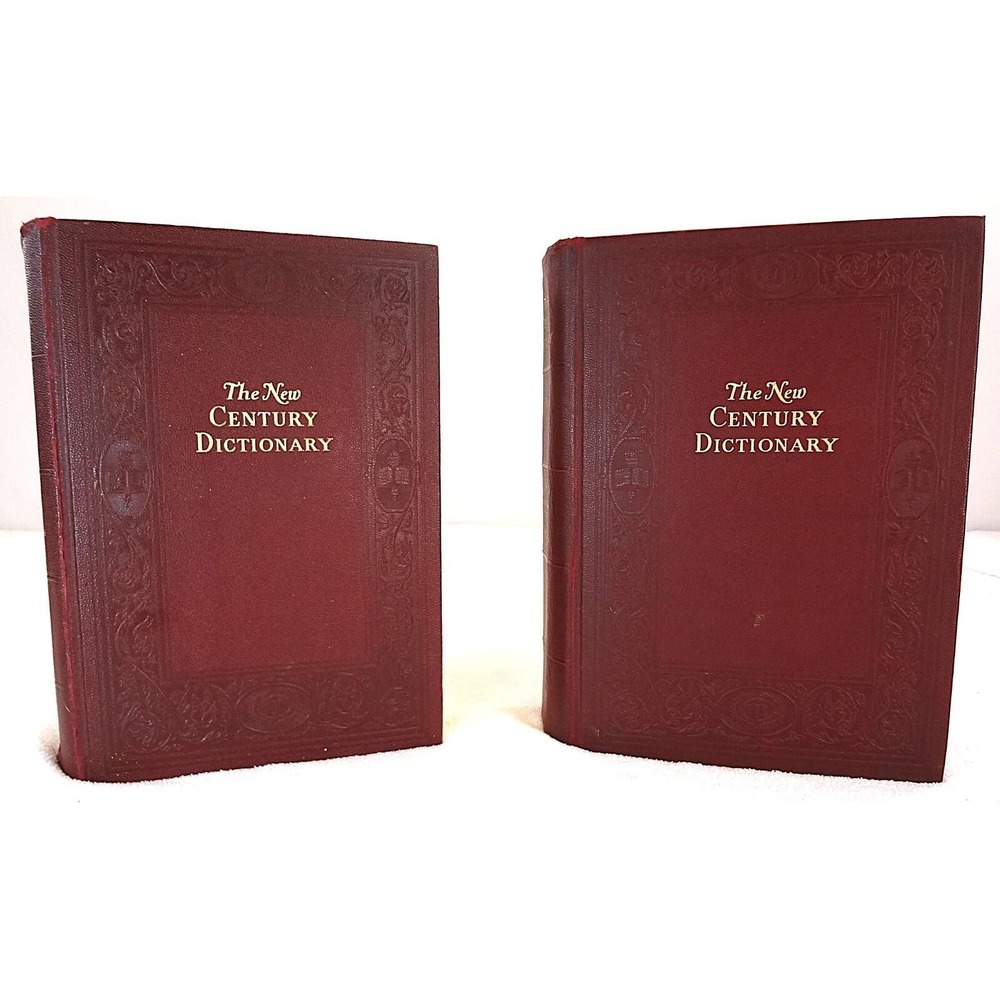 THE NEW CENTURY DICTIONARY 1927 2-Volume Illustrated Set